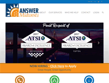 Tablet Screenshot of answermidwest.com